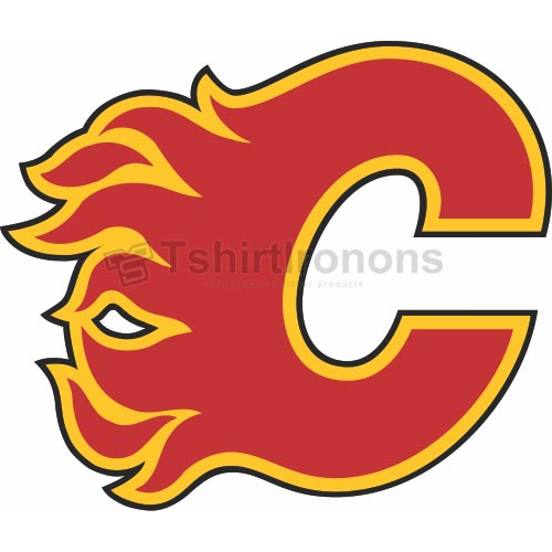 Calgary Flames T-shirts Iron On Transfers N97 - Click Image to Close